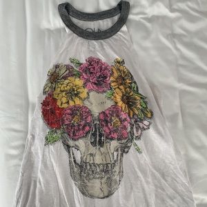 Chaser skull print tank top